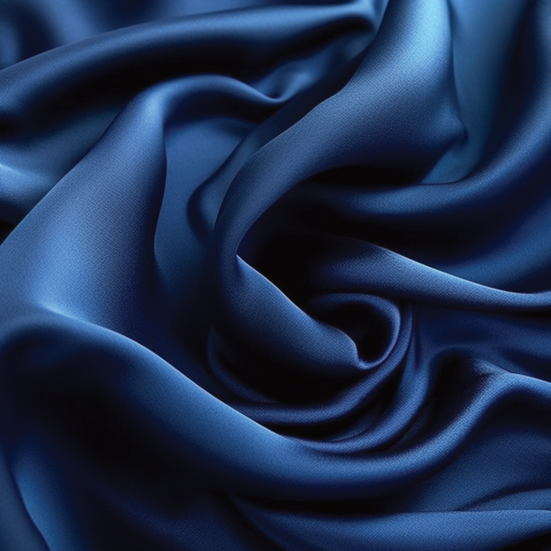 Navy Blue Satin Fabric